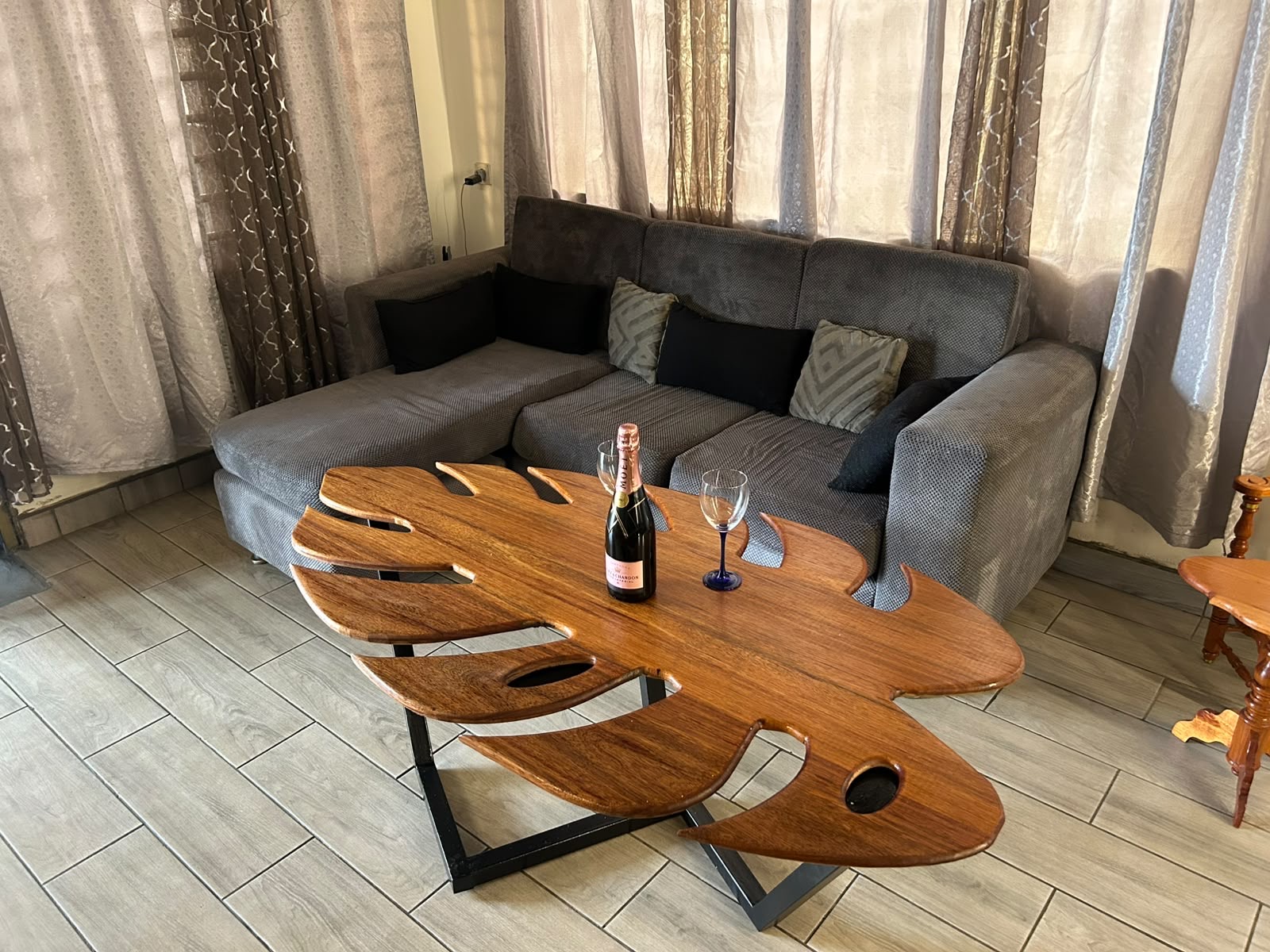 Houten salontafel
